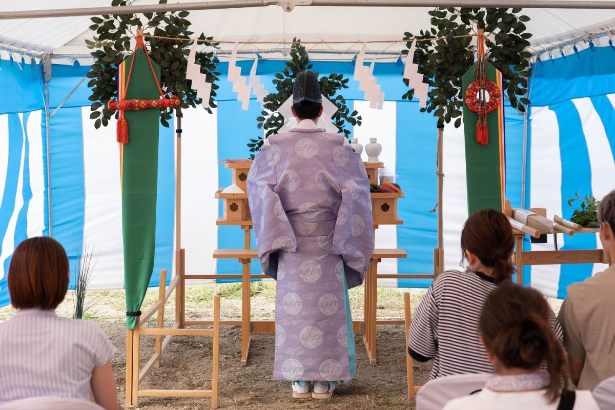 「三井郡大刀洗町04」注文住宅現場リポート①【地鎮祭】