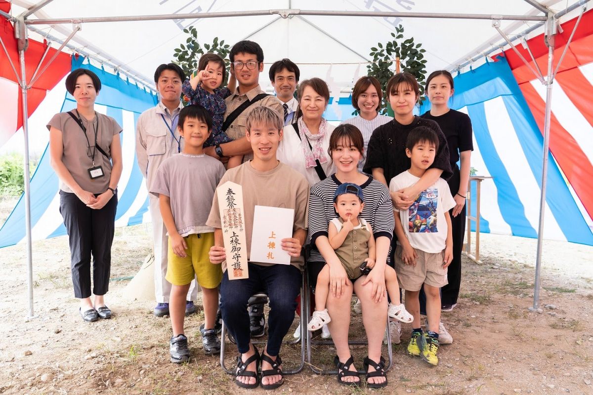 福岡県三井郡大刀洗町04　注文住宅建築現場リポート①　～地鎮祭～