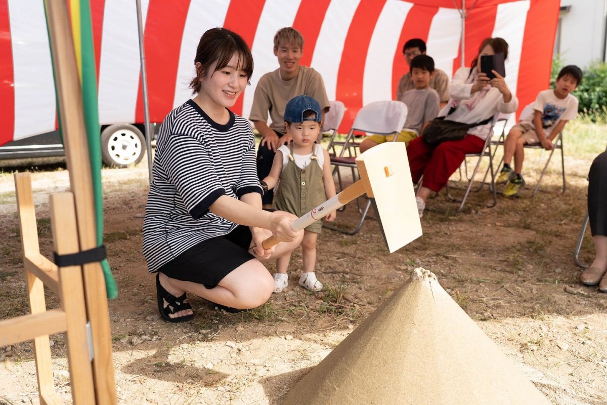 「三井郡大刀洗町04」注文住宅現場リポート①【地鎮祭】