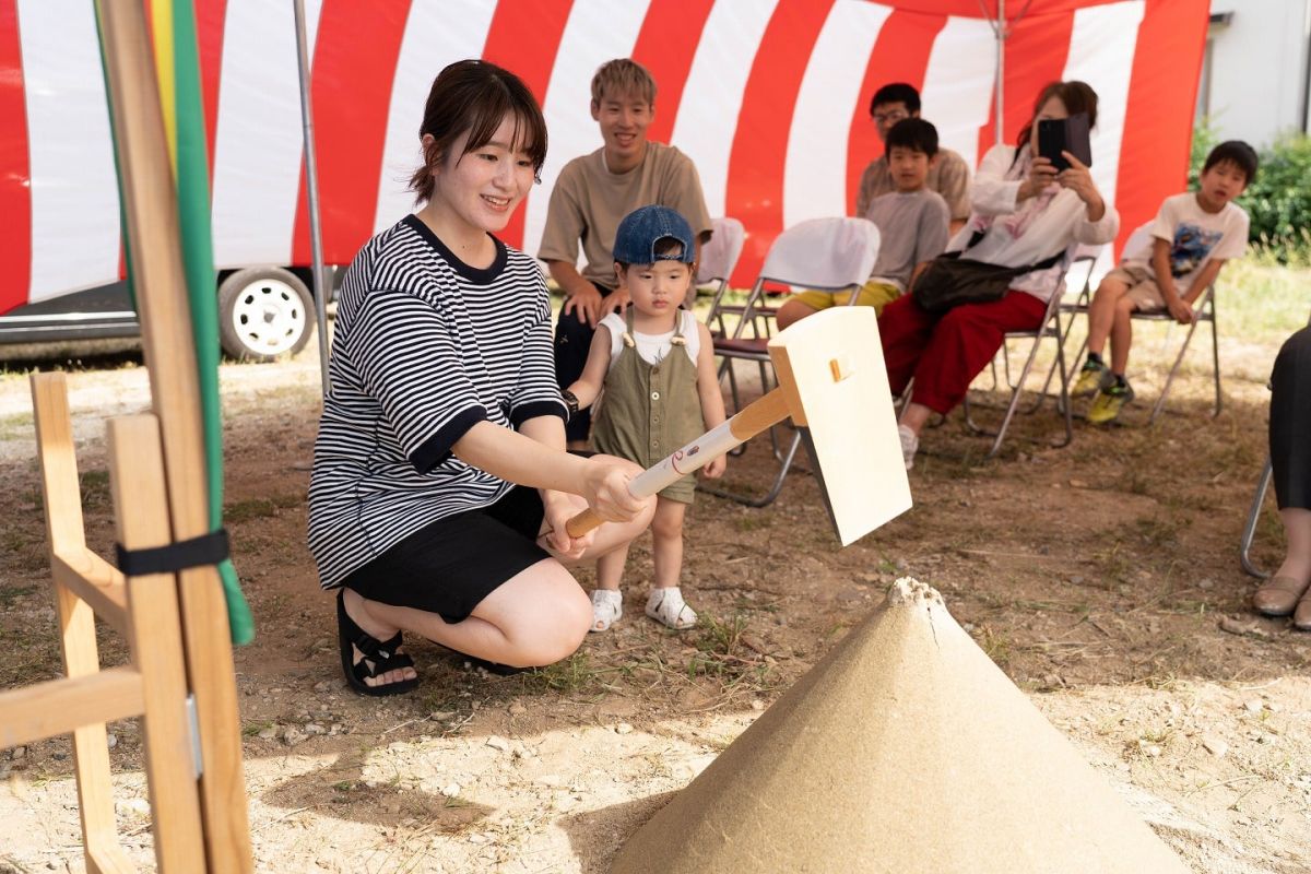 福岡県三井郡大刀洗町04　注文住宅建築現場リポート①　～地鎮祭～