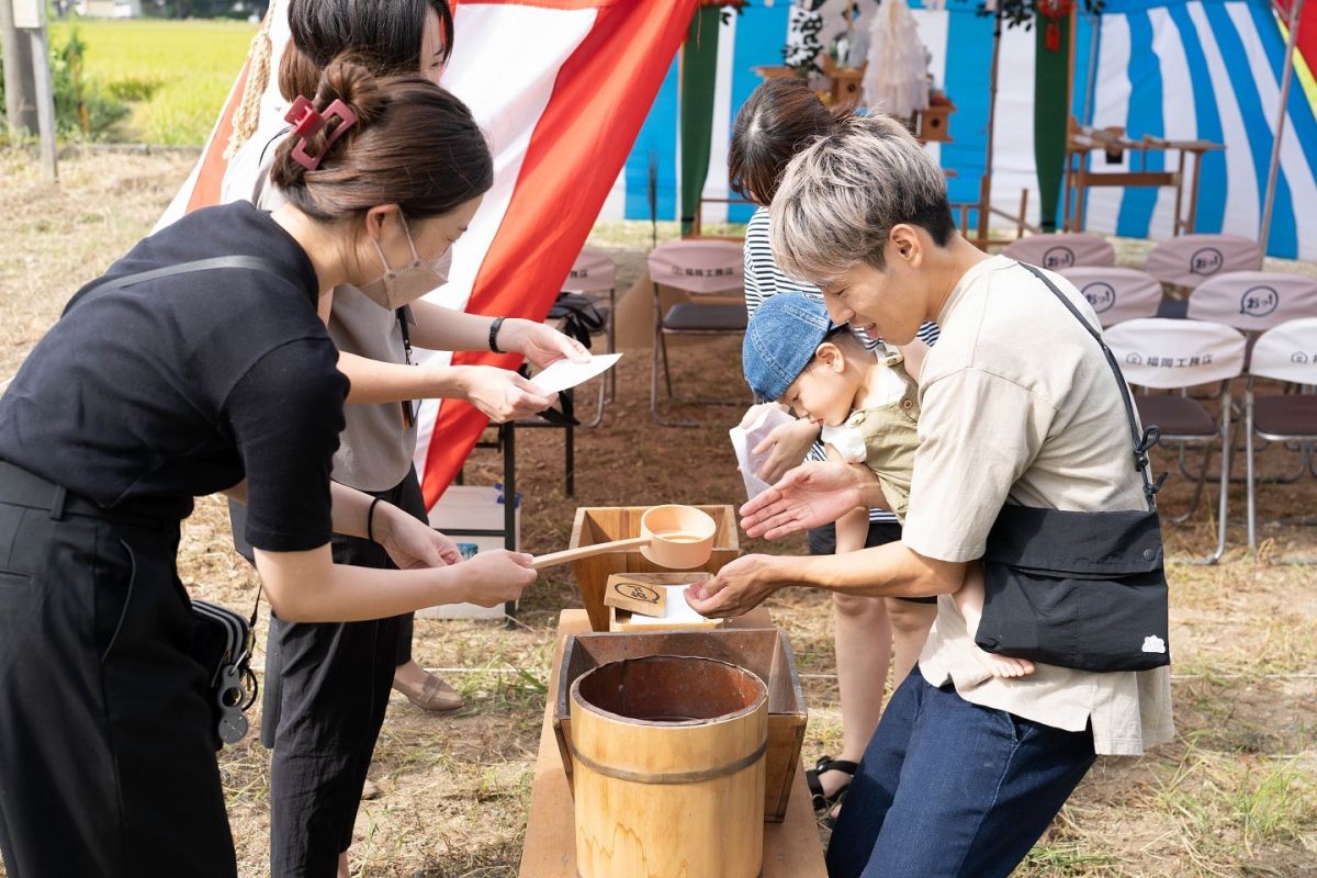 福岡県三井郡大刀洗町04　注文住宅建築現場リポート①　～地鎮祭～