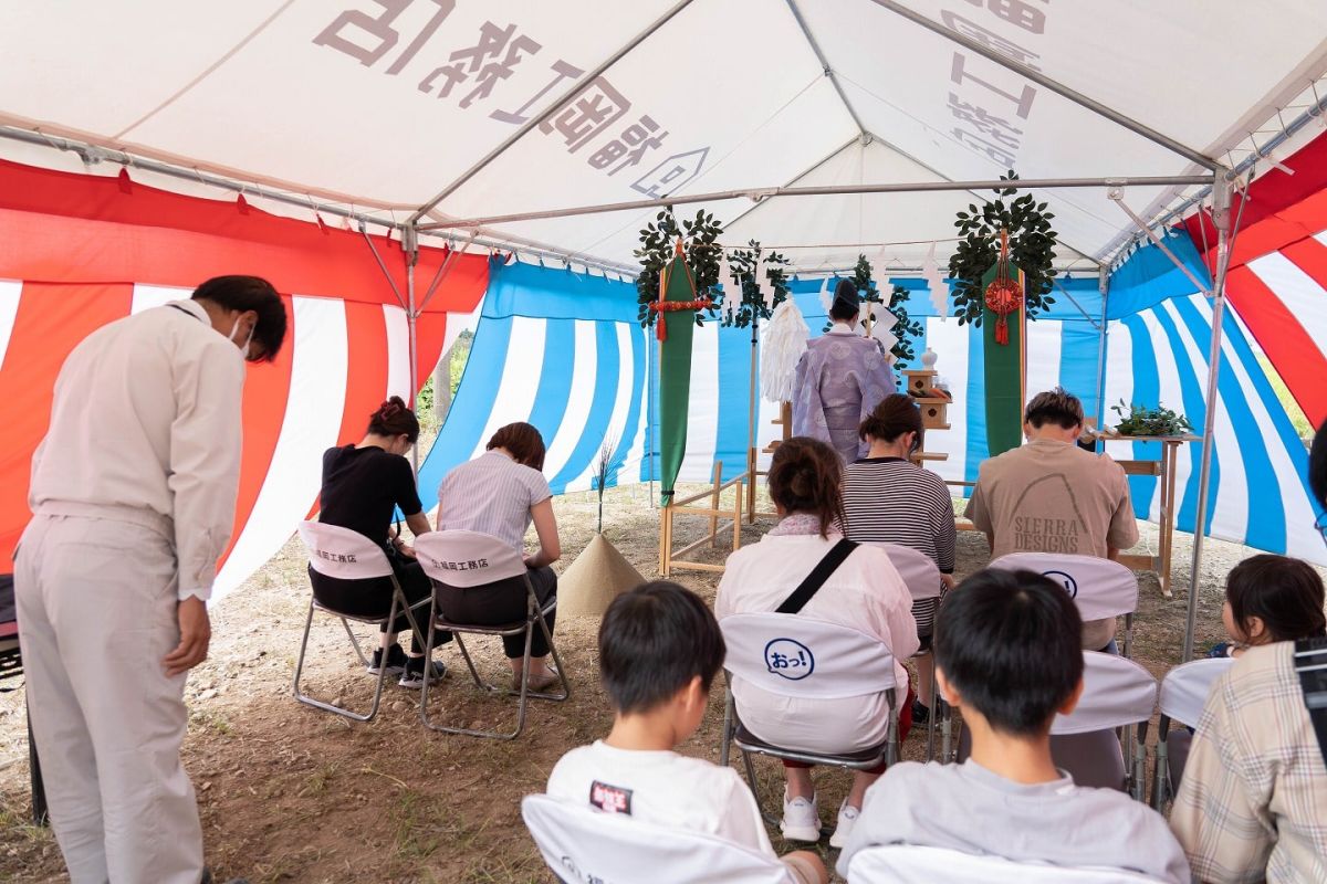 福岡県三井郡大刀洗町04　注文住宅建築現場リポート①　～地鎮祭～