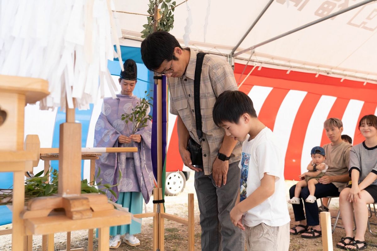 福岡県三井郡大刀洗町04　注文住宅建築現場リポート①　～地鎮祭～