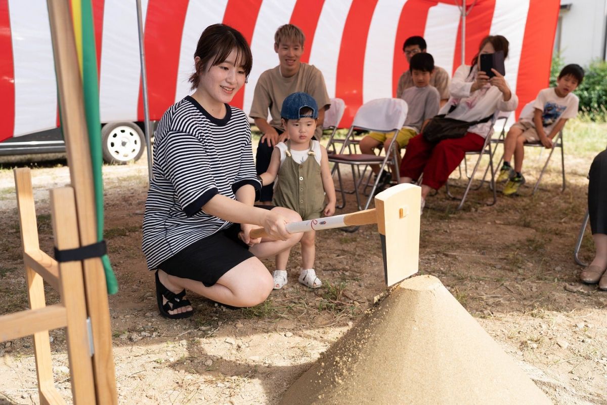 福岡県三井郡大刀洗町04　注文住宅建築現場リポート①　～地鎮祭～