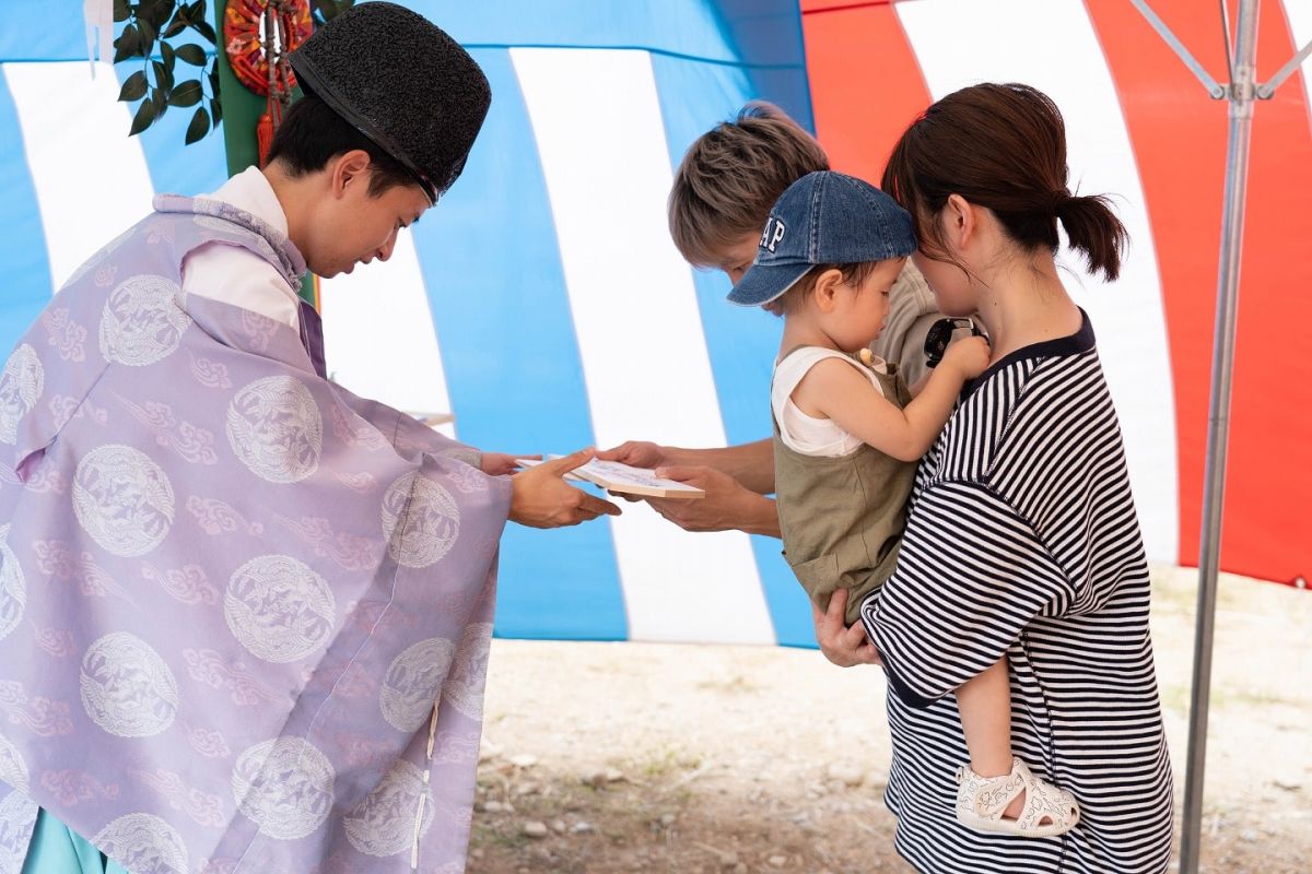 福岡県三井郡大刀洗町04　注文住宅建築現場リポート①　～地鎮祭～