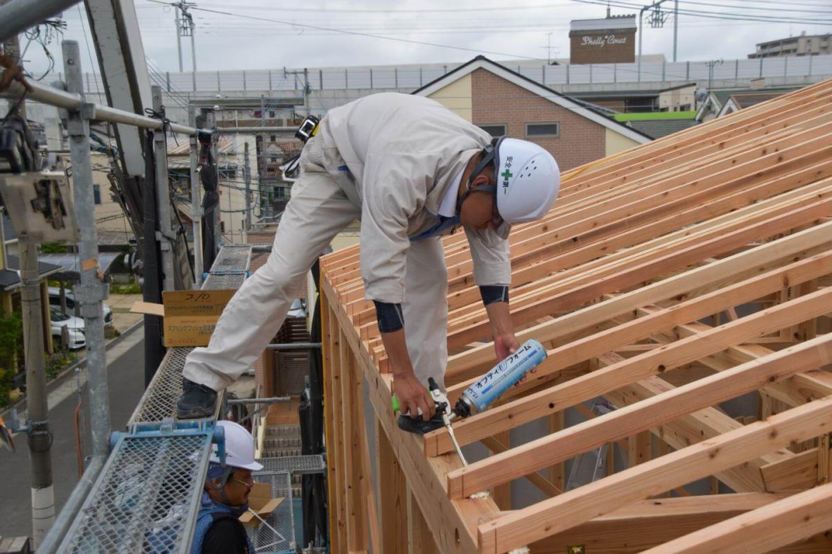 福岡県大野城市04　注文住宅建築現場リポート④　～上棟式・後編～