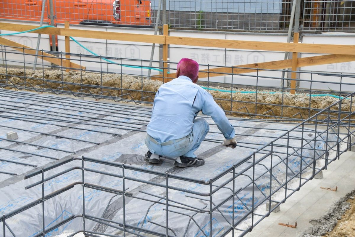 「福岡市早良区有田01」注文住宅現場リポート②【基礎工事】【配筋】