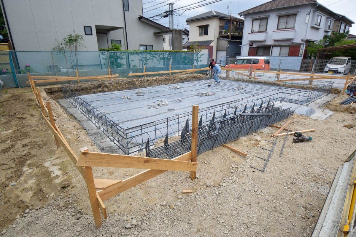 福岡市早良区有田01　注文住宅現場リポート② ～基礎工事・配筋～