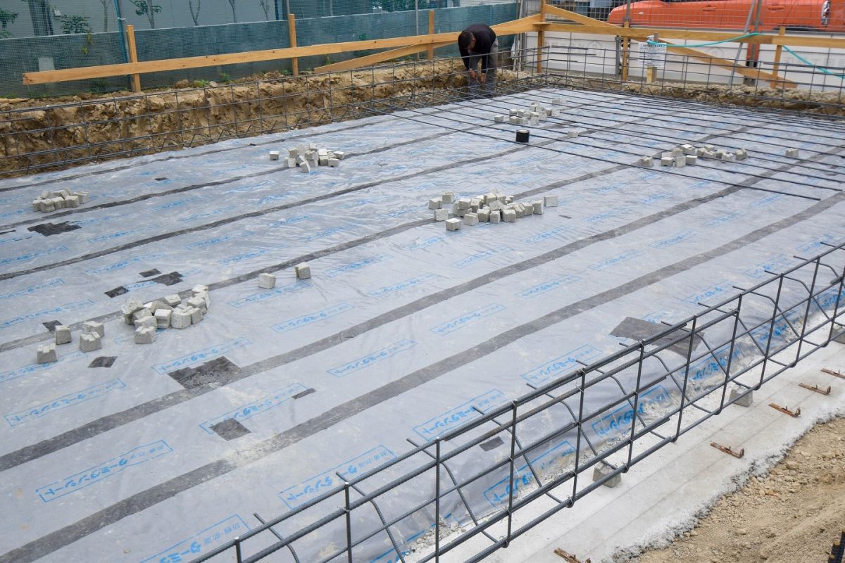 「福岡市早良区有田01」注文住宅現場リポート②【基礎工事】【配筋】