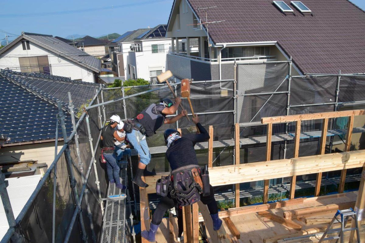 「北九州市八幡西区02」注文住宅現場リポート③【上棟式】