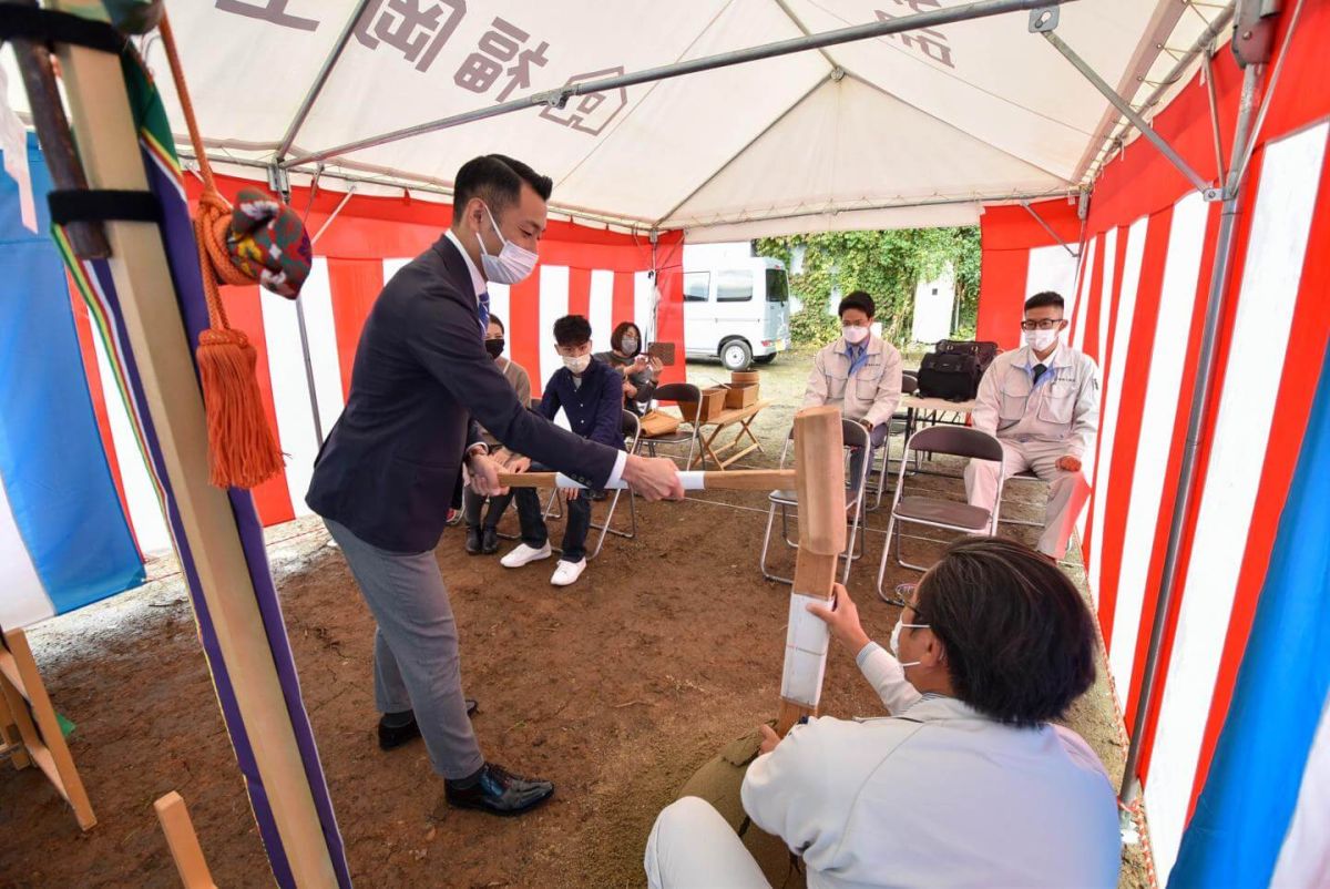 福岡県宮若市02　注文住宅建築現場リポート①　～地鎮祭～