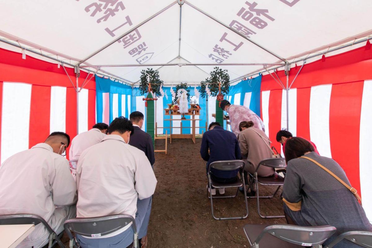 「宮若市02」注文住宅現場リポート①【地鎮祭】