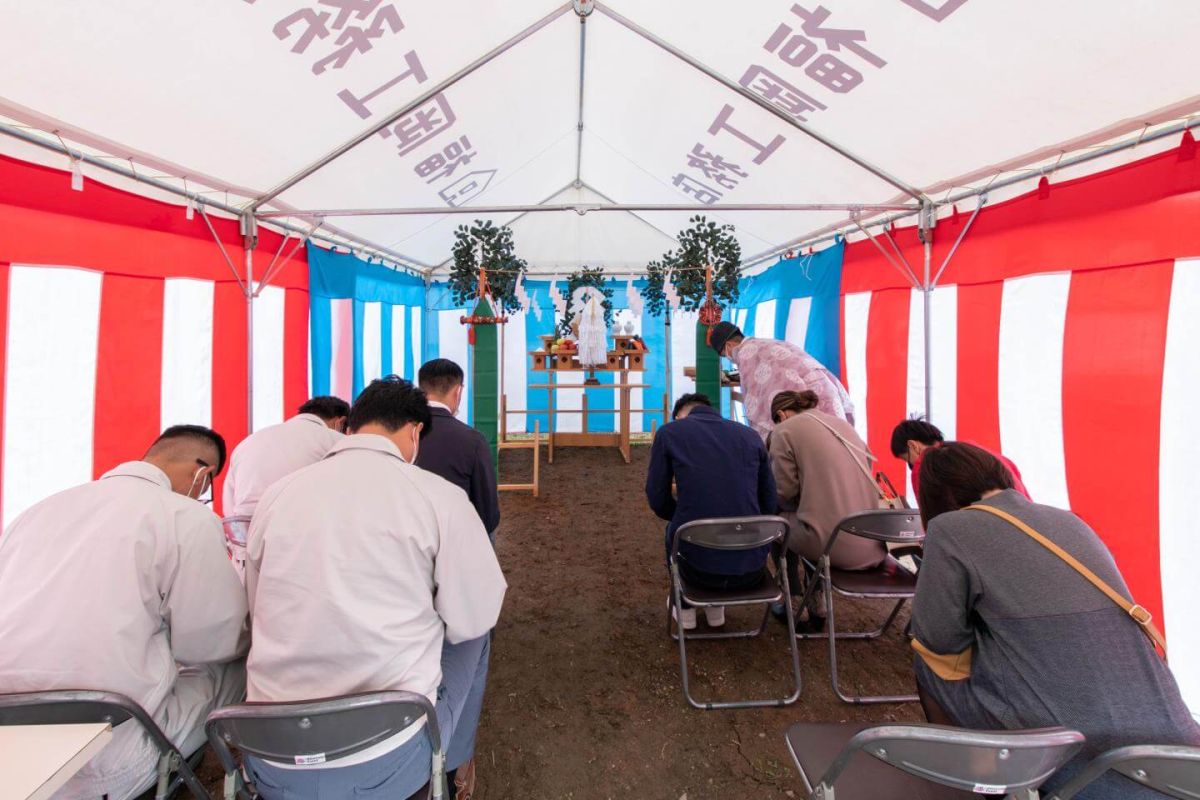 福岡県宮若市02　注文住宅建築現場リポート①　～地鎮祭～