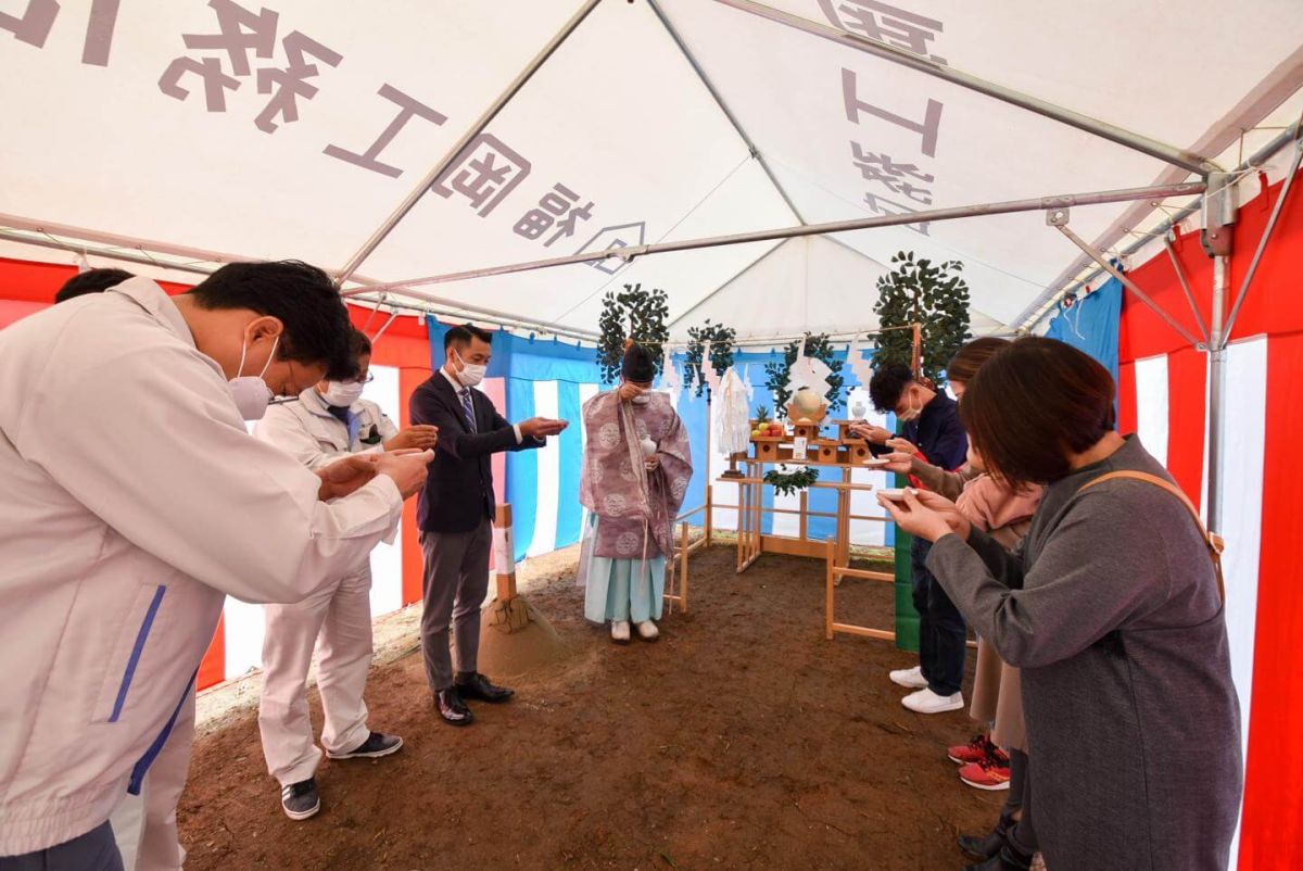 福岡県宮若市02　注文住宅建築現場リポート①　～地鎮祭～