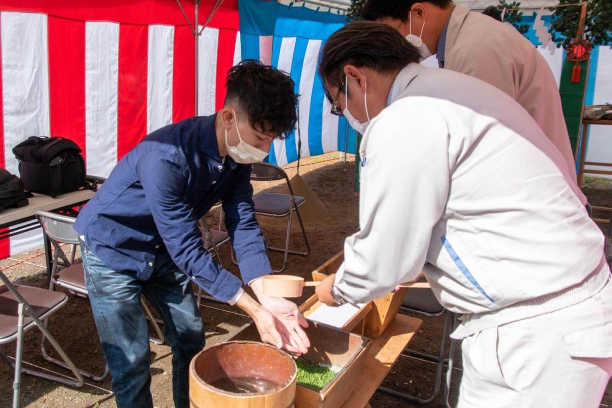 福岡県宮若市02　注文住宅建築現場リポート①　～地鎮祭～