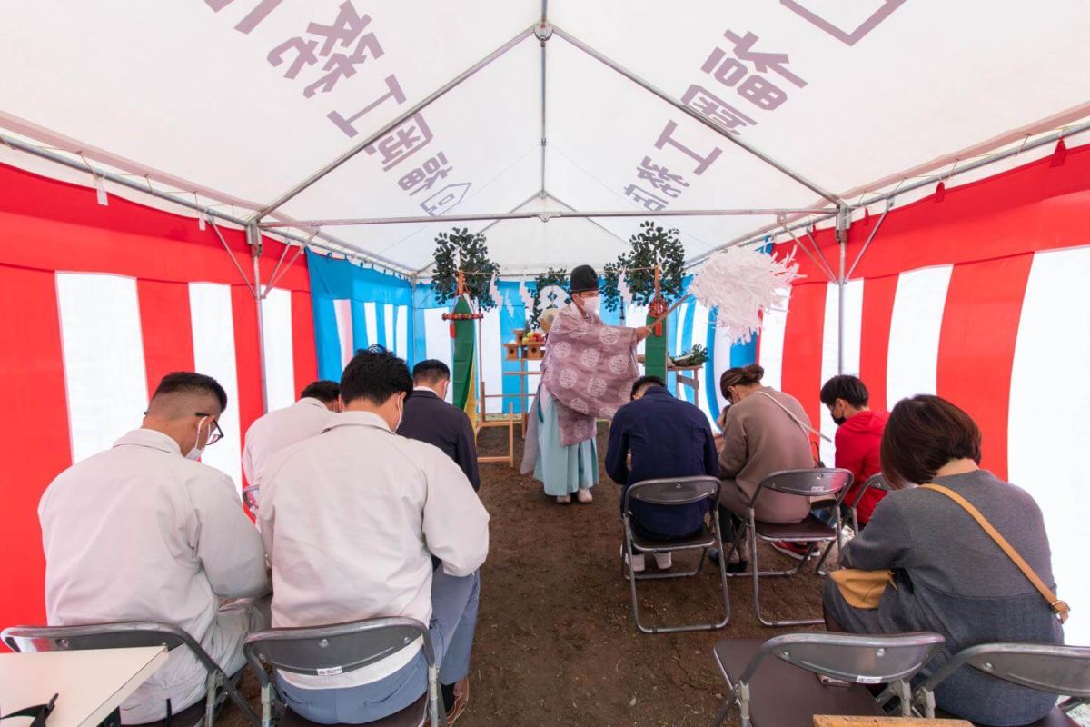 福岡県宮若市02　注文住宅建築現場リポート①　～地鎮祭～