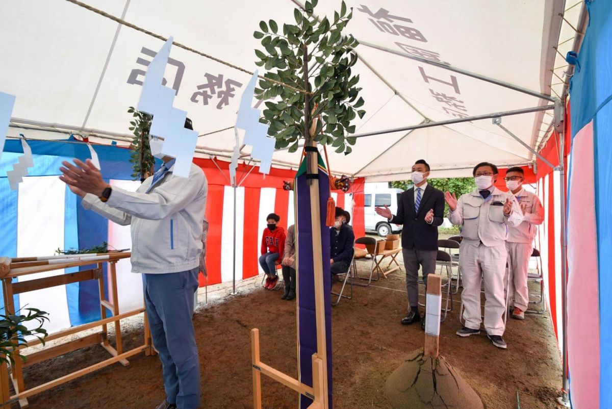 「宮若市02」注文住宅現場リポート①【地鎮祭】