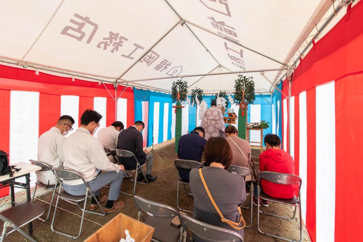 「宮若市02」注文住宅現場リポート①【地鎮祭】