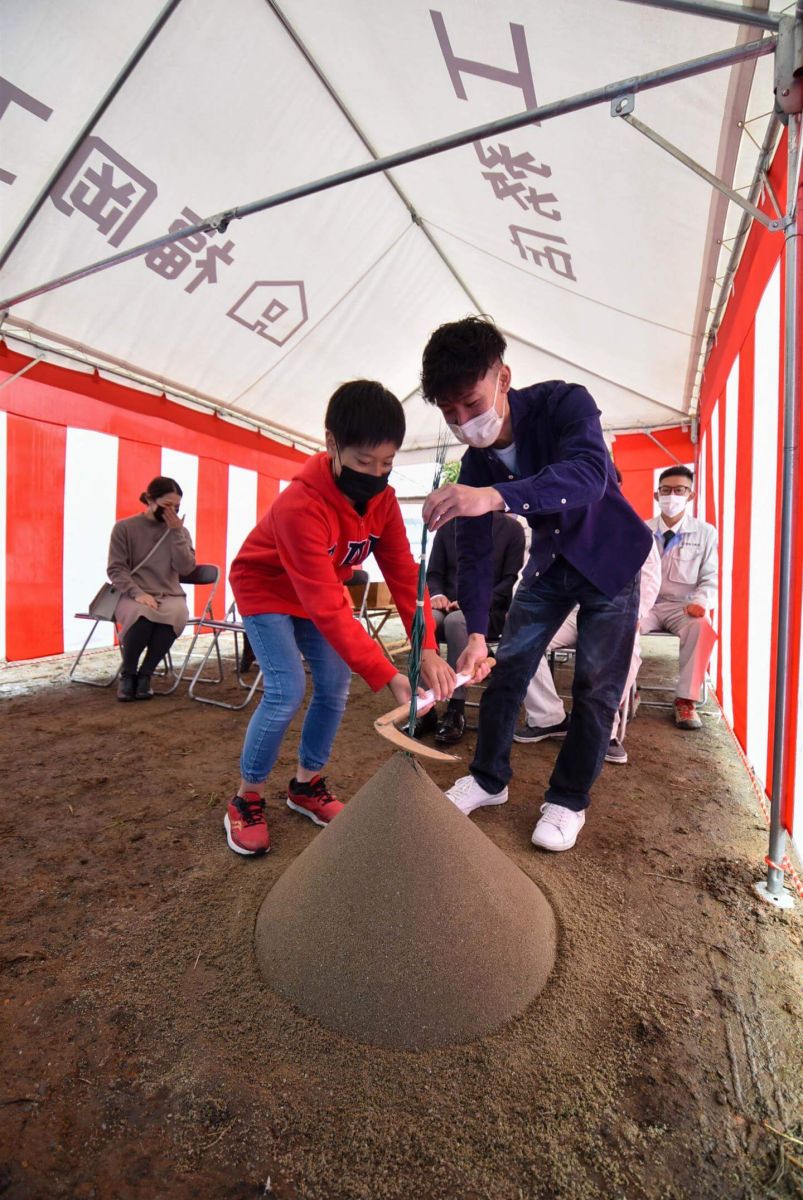 福岡県宮若市02　注文住宅建築現場リポート①　～地鎮祭～