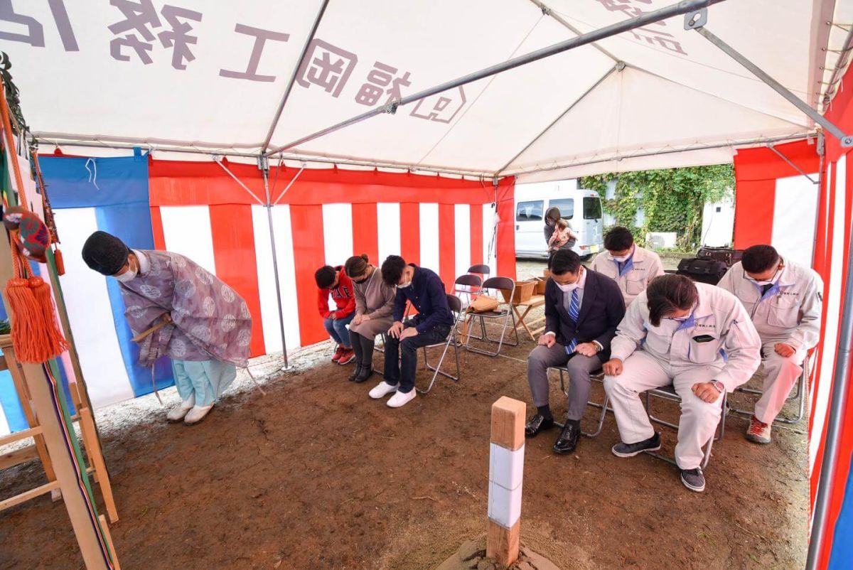 福岡県宮若市02　注文住宅建築現場リポート①　～地鎮祭～