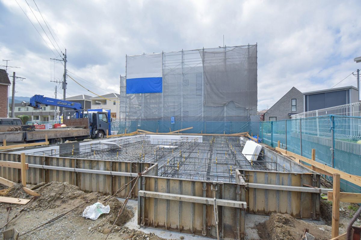 福岡県福岡市南区柏原05　注文住宅建築現場リポート②　～基礎工事・基礎断熱～