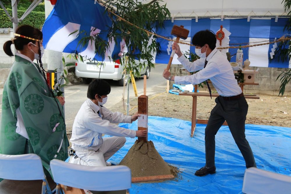 「古賀市06」注文住宅現場リポート①【地鎮祭】