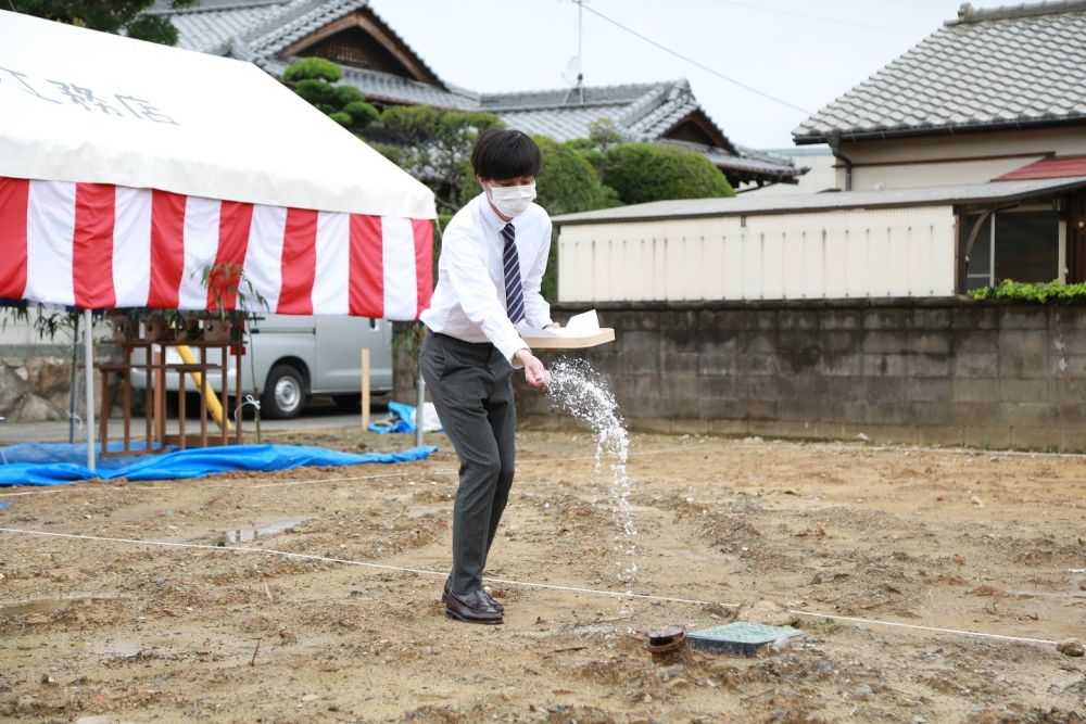 福岡県古賀市06　注文住宅建築現場リポート①　～地鎮祭～