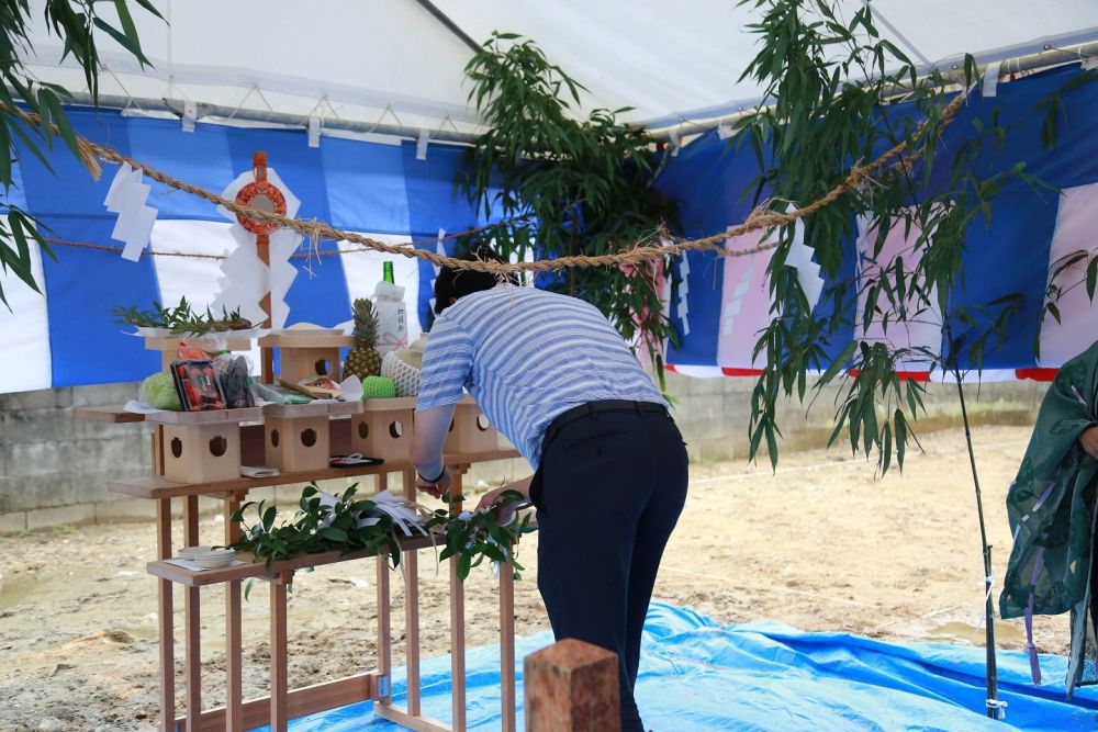 福岡県古賀市06　注文住宅建築現場リポート①　～地鎮祭～