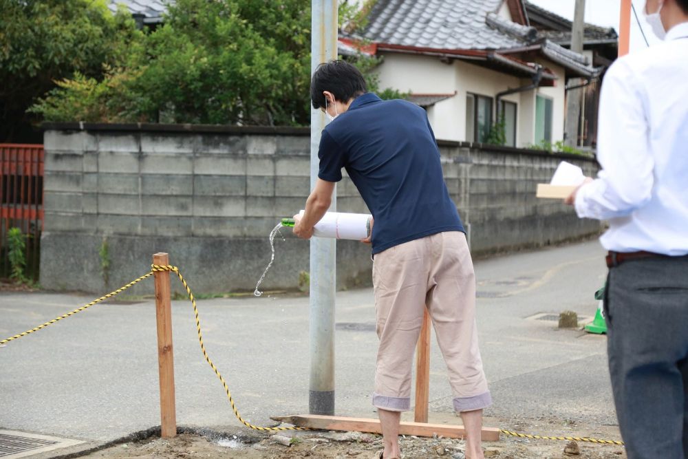 福岡県古賀市06　注文住宅建築現場リポート①　～地鎮祭～