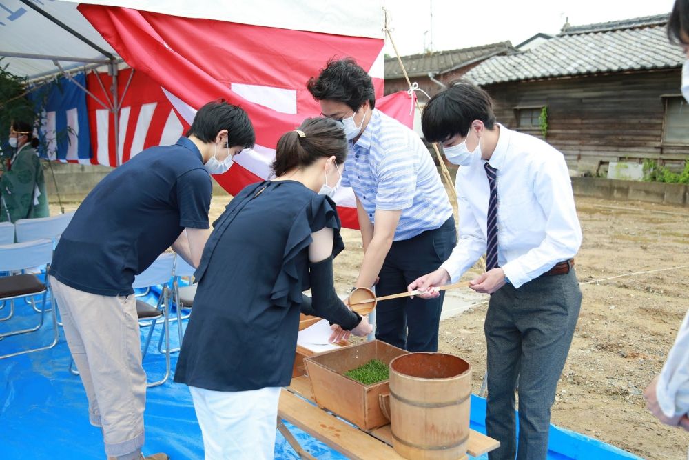 福岡県古賀市06　注文住宅建築現場リポート①　～地鎮祭～