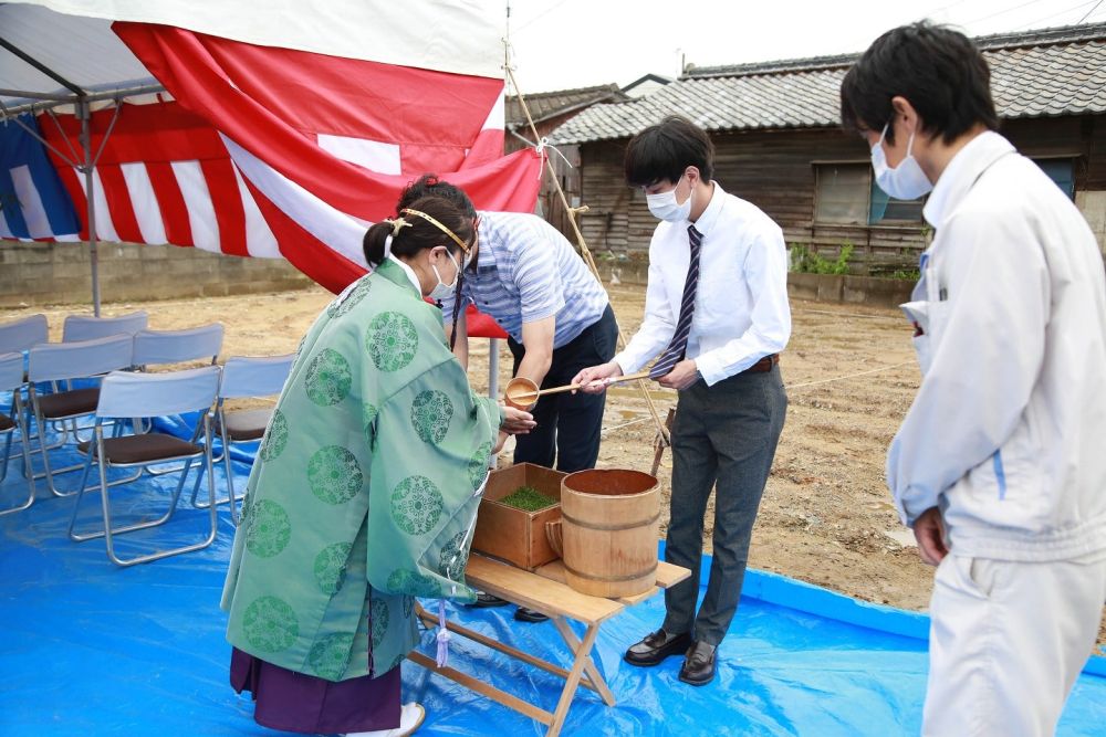 福岡県古賀市06　注文住宅建築現場リポート①　～地鎮祭～