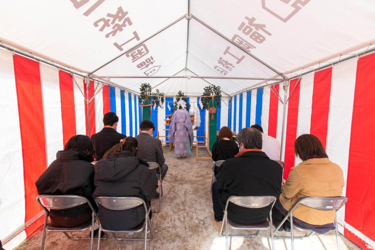 福岡県福岡市南区柏原05　注文住宅建築現場リポート①　～地鎮祭～