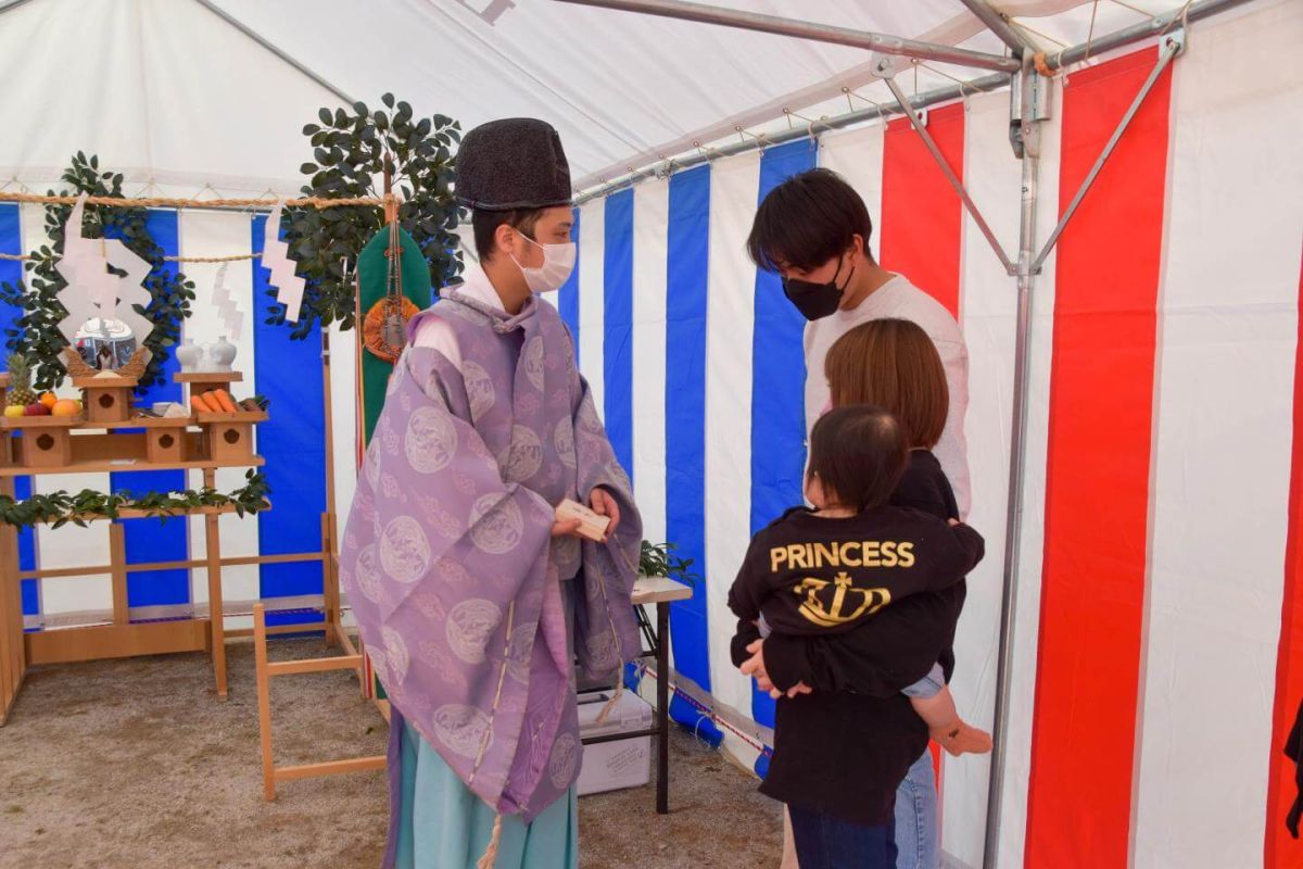 福岡県福岡市南区柏原05　注文住宅建築現場リポート①　～地鎮祭～