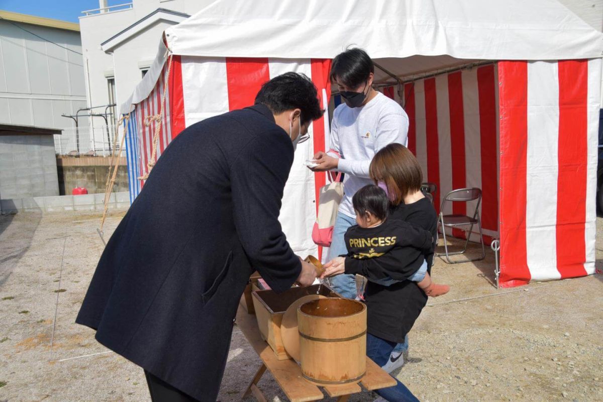「福岡市南区柏原05」注文住宅現場リポート①【地鎮祭】