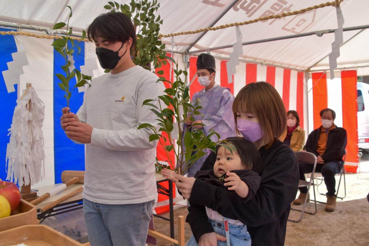 福岡県福岡市南区柏原05　注文住宅建築現場リポート①　～地鎮祭～