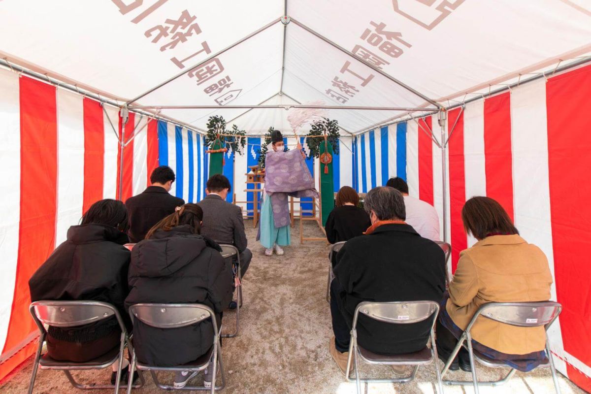 福岡県福岡市南区柏原05　注文住宅建築現場リポート①　～地鎮祭～