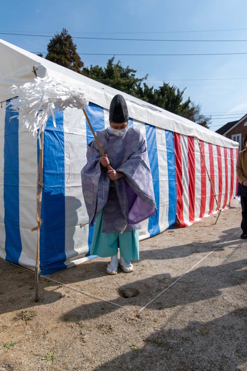 「福岡市南区柏原05」注文住宅現場リポート①【地鎮祭】
