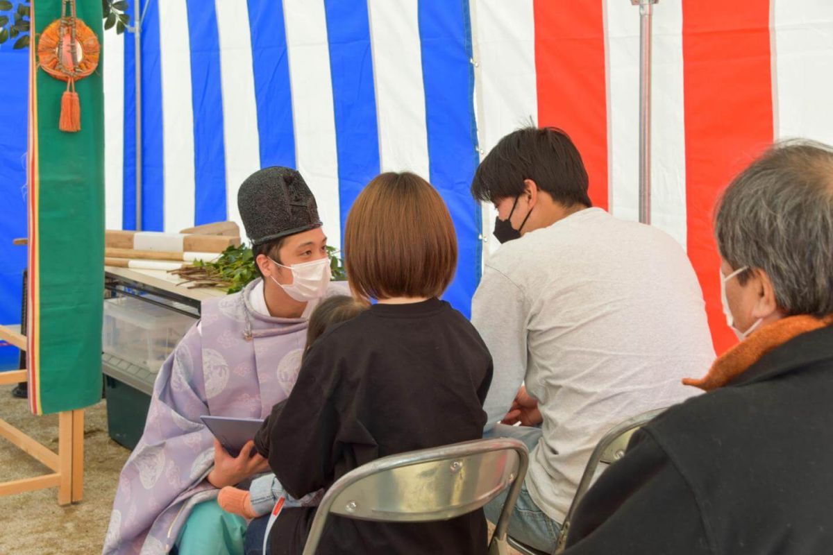 福岡県福岡市南区柏原05　注文住宅建築現場リポート①　～地鎮祭～