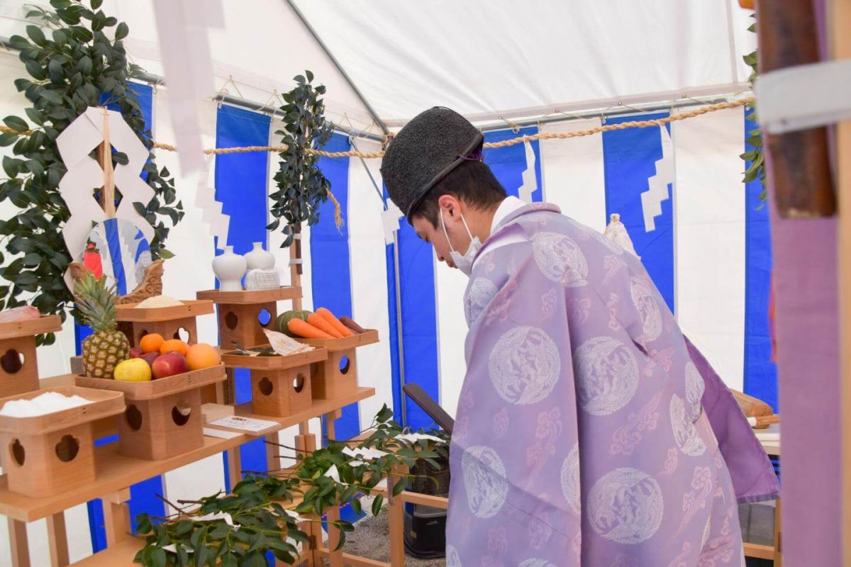「福岡市南区柏原05」注文住宅現場リポート①【地鎮祭】