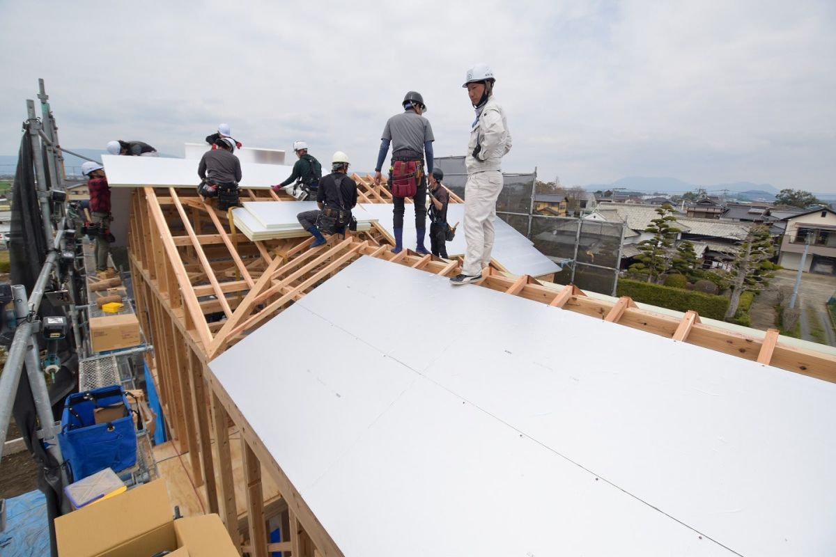 福岡県三井郡大刀洗町03　注文住宅建築現場リポート②　～上棟式・後編～