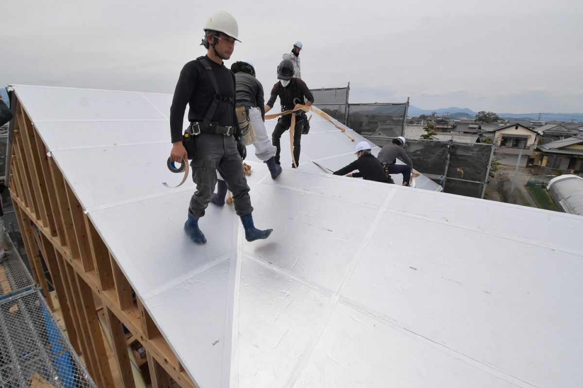 福岡県三井郡大刀洗町03　注文住宅建築現場リポート②　～上棟式・後編～