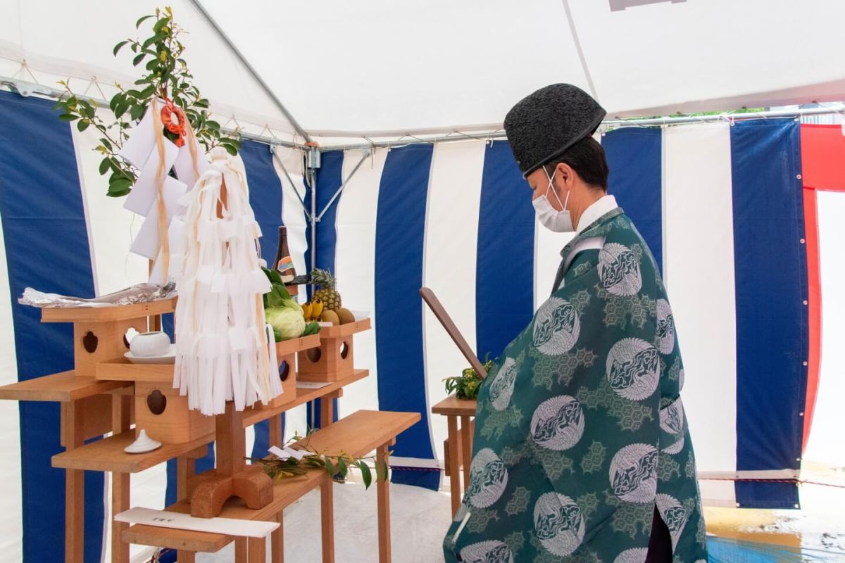 福岡県福岡市東区10　注文住宅建築現場リポート①　～地鎮祭〜