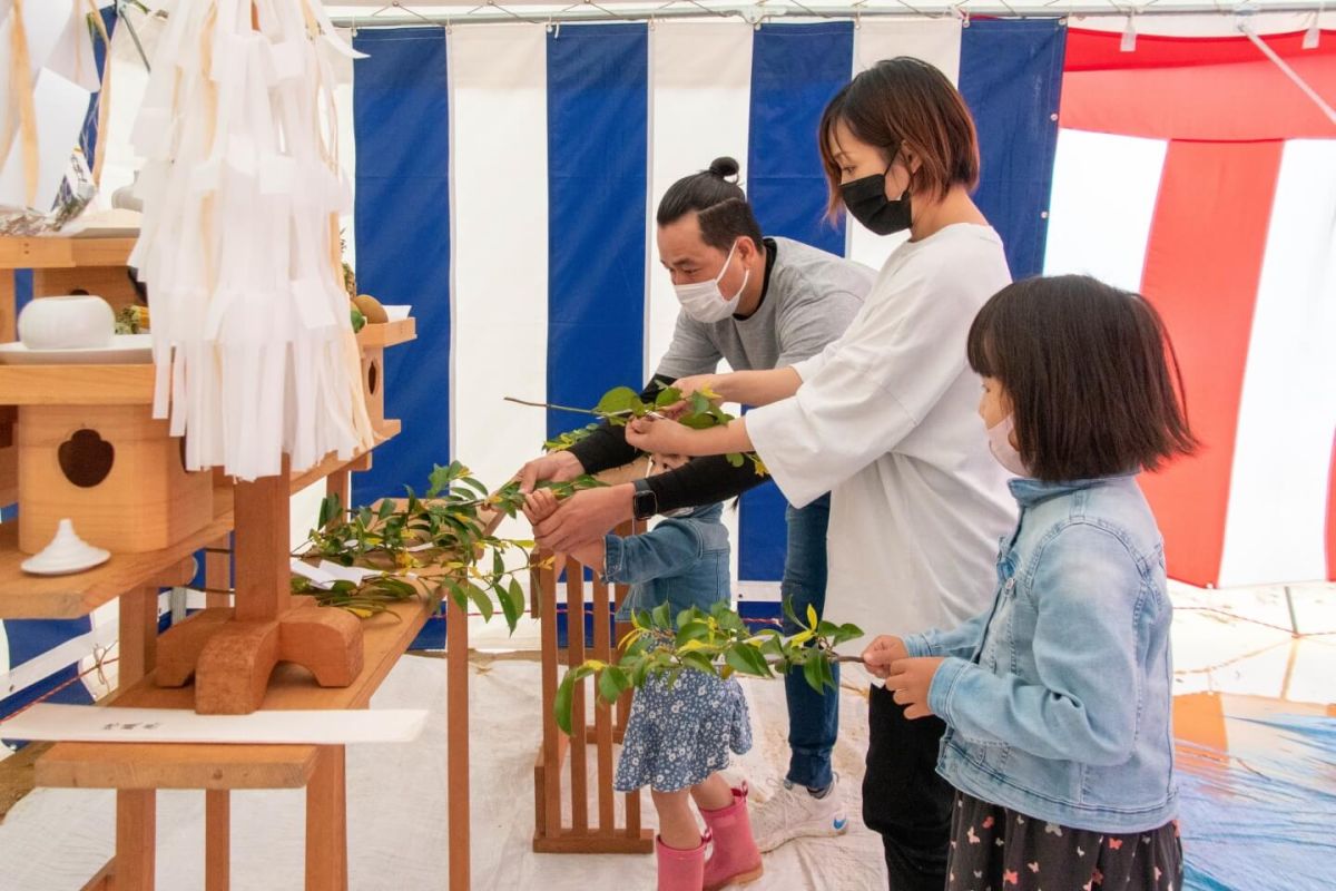 福岡県福岡市東区10　注文住宅建築現場リポート①　～地鎮祭〜