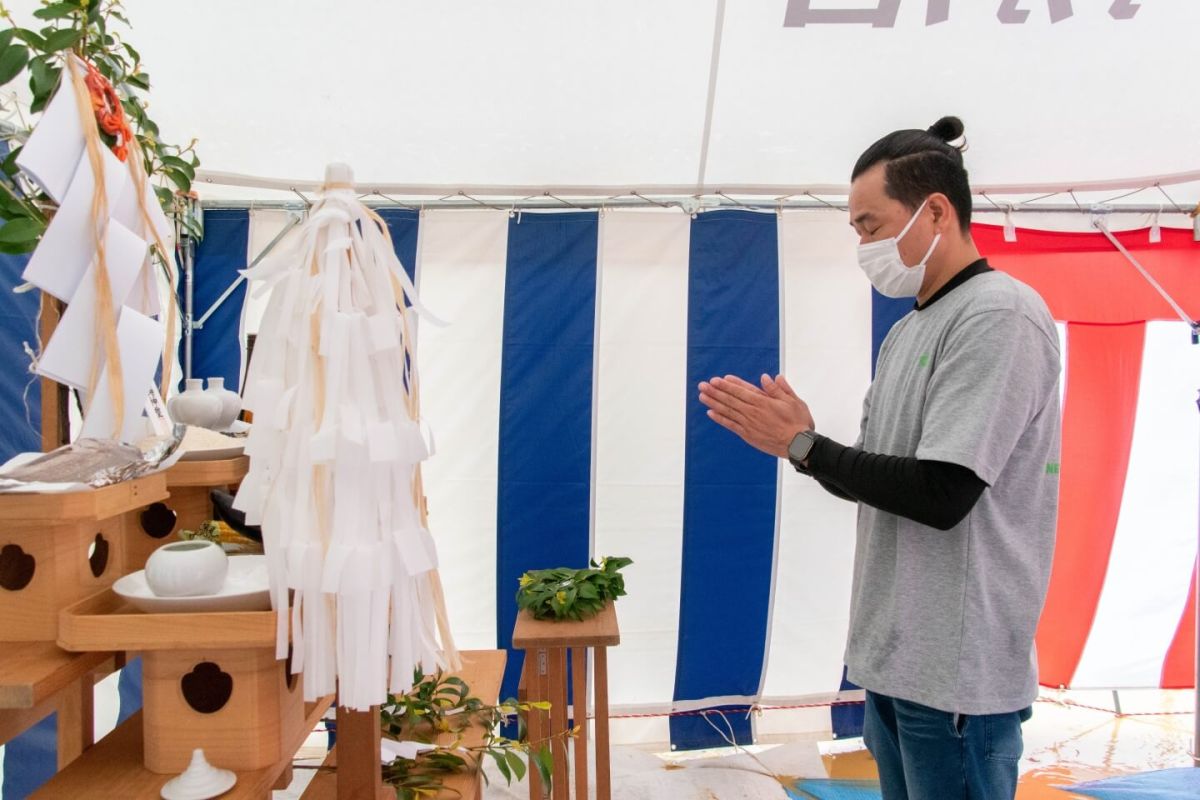 「福岡市東区10」注文住宅現場リポート①【地鎮祭】