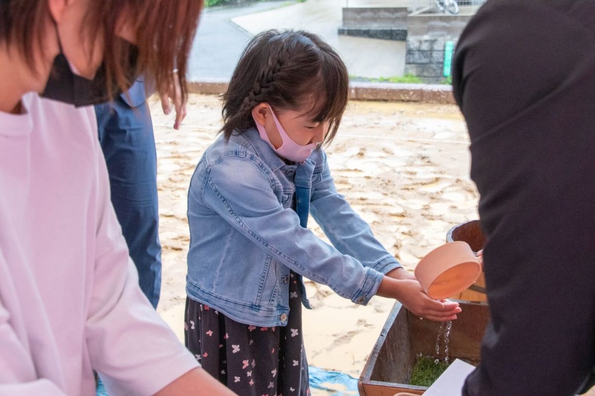 福岡県福岡市東区10　注文住宅建築現場リポート①　～地鎮祭〜