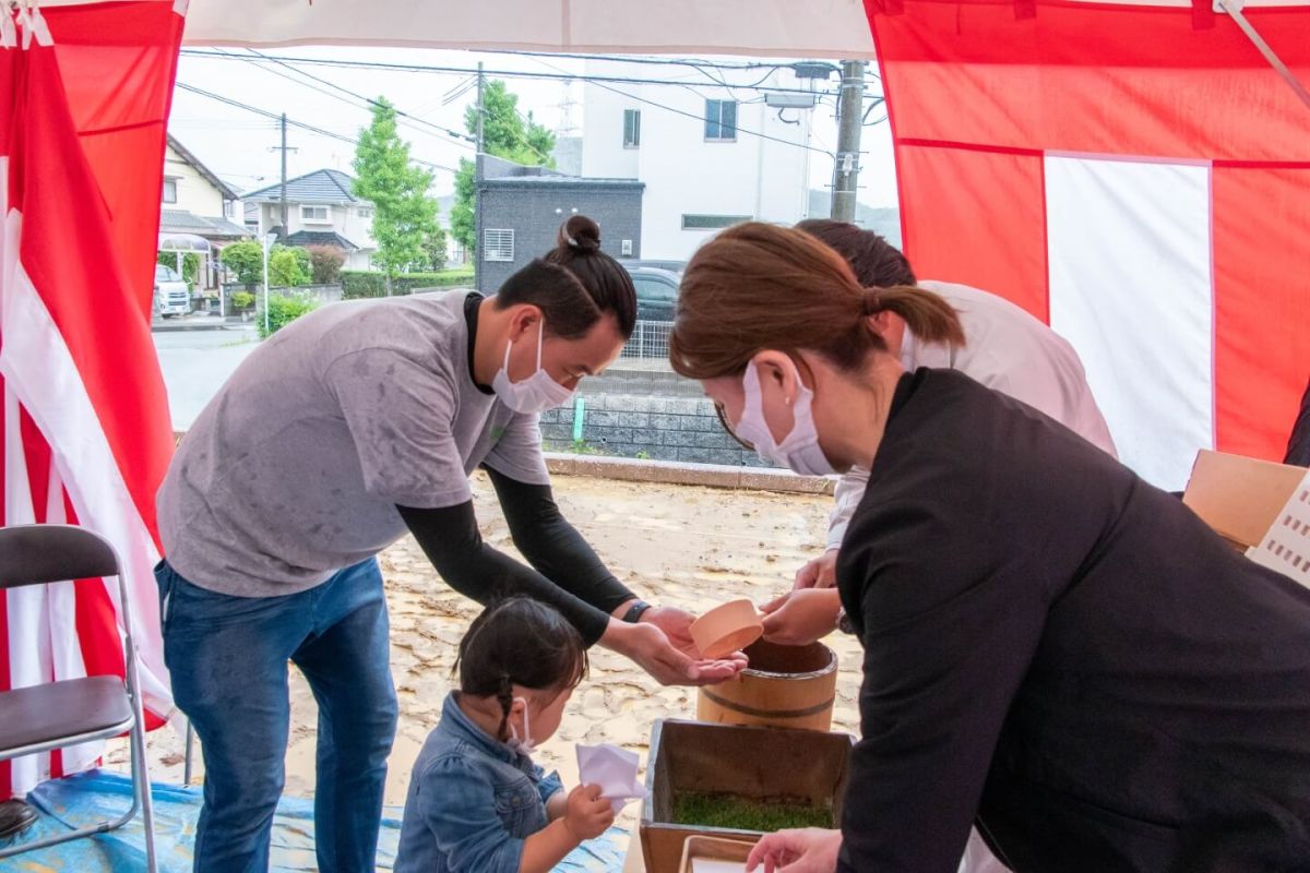 福岡県福岡市東区10　注文住宅建築現場リポート①　～地鎮祭〜