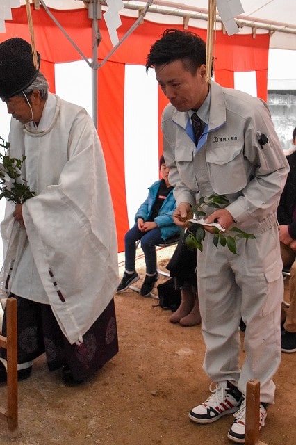 福岡市南区18　注文住宅建築現場リポート①　～地鎮祭～