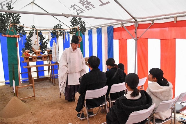 福岡市南区18　注文住宅建築現場リポート①　～地鎮祭～