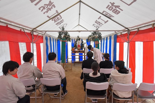 福岡市南区18　注文住宅建築現場リポート①　～地鎮祭～