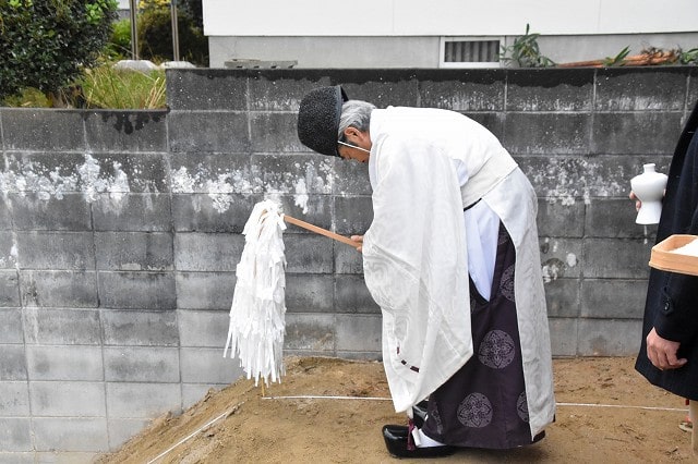 福岡市南区18　注文住宅建築現場リポート①　～地鎮祭～